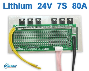 

SuPower 7S 24V 25.2V 29.4V 80A Li-ion Lithium LiPo Battery BMS Management System Balance PCB IC Chip Protection Circuit Board