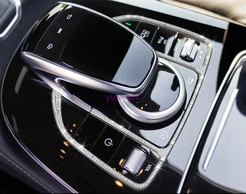 

Angelguoguo Car Control the mouse Touchpad buttons Frame Decoration Cover sticker For Mercedes Benz GLC X253 C W205 E Class W213