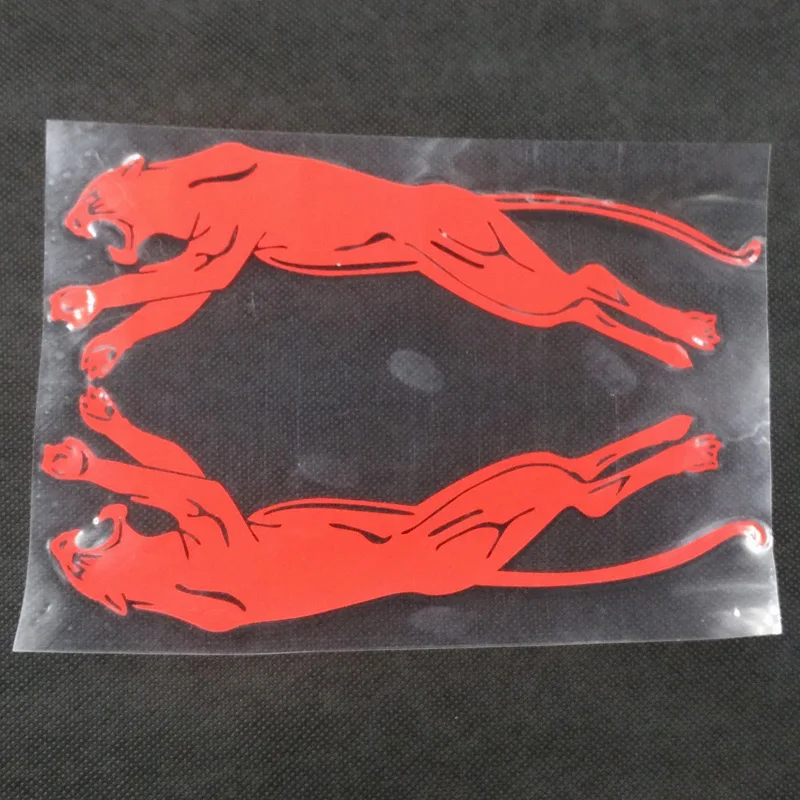1 pair 19CM small Leopard Panther Reflective Vinyl decal sticker for car Rearview Mirror bumper sticker Car modified accessories - Image 2