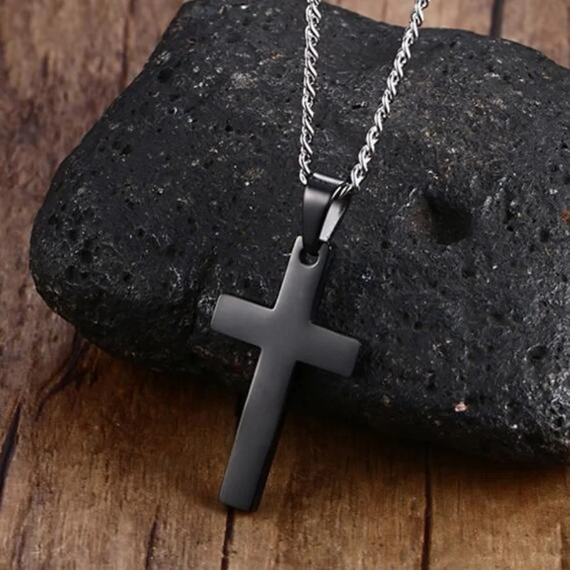 4 black silver chain 