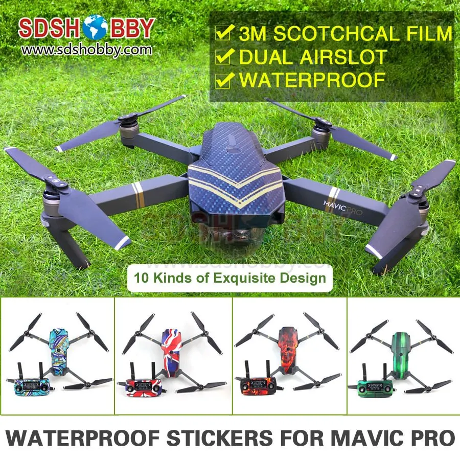 

Sunnylife 3M Stickers Waterproof Skin Decals Battery Remote Controller Stickers for DJI MAVIC PRO