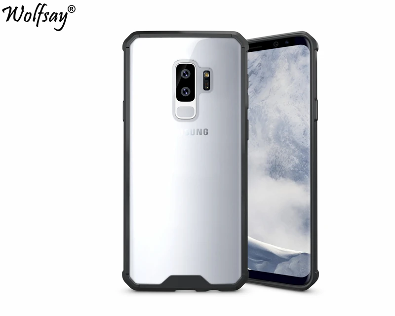 

S9 Plus S9 + Cover For Samsung Galaxy S9 Plus Case Shockproof TPU + Transparent PC Fashion Case For Samsung Galaxy S9 Plus Case