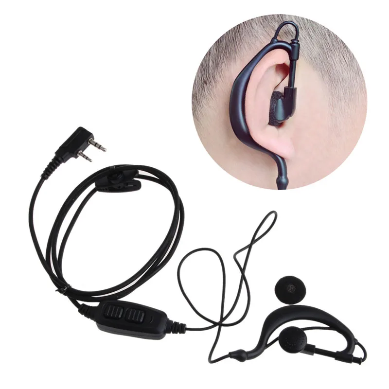 

Original Dual PTT Earpiece With Mic For BAOFENG UV 82 UV82L UV-89 2-way Radio