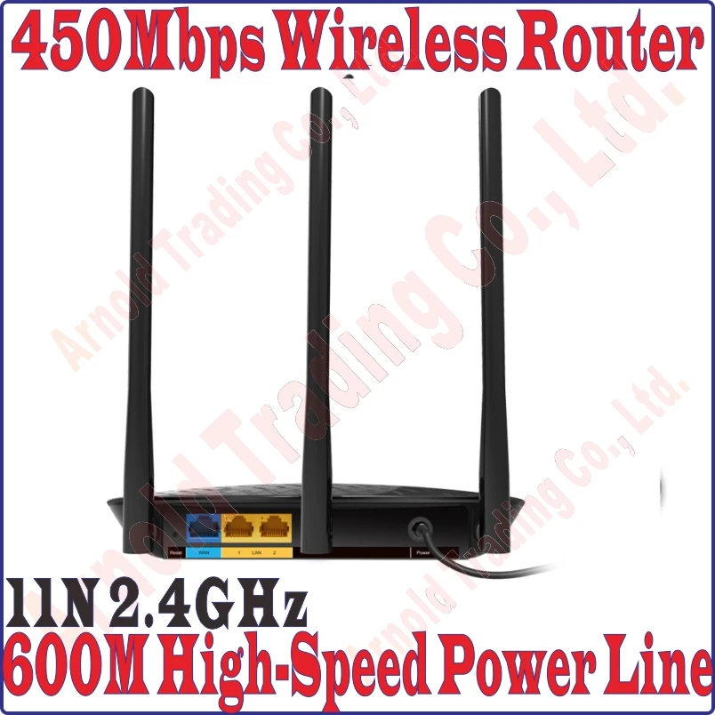 Беспроводной маршрутизатор TPLink одноканальный Wi Fi роутер 2 4 ГГц 450 Мбит/с 600