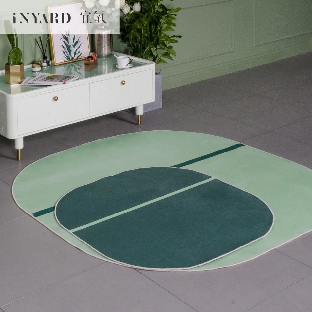 ins carpet Nordic simple/living room tea table mat bedroom anti slip mat rug Lotus leaf carpet
