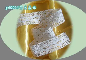 

Wholesale 4.8 cm cotton lace trim manufactory white color DIY clothing garment accessories Handicraft gift decoration