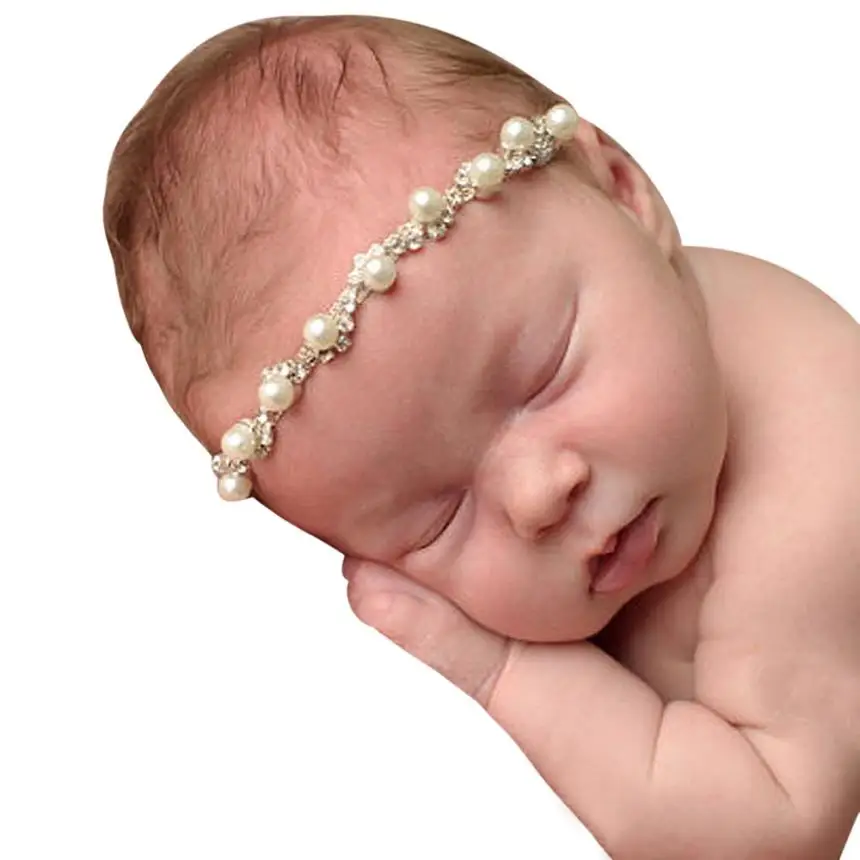 baby pearl headband
