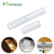 Светодиодный светильник под шкаф с PIR датчиком движения лампы для кухонных шкафов Luz Con сенсор De Movimiento шкаф спальня светильник