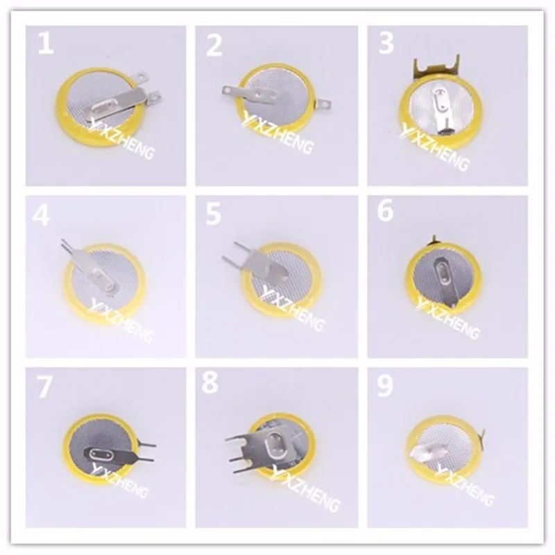 

500pcs CR2032 Tabs 3v button cell coin Lithium Batteries for Nintendo NES SNES with 9 style tabs available