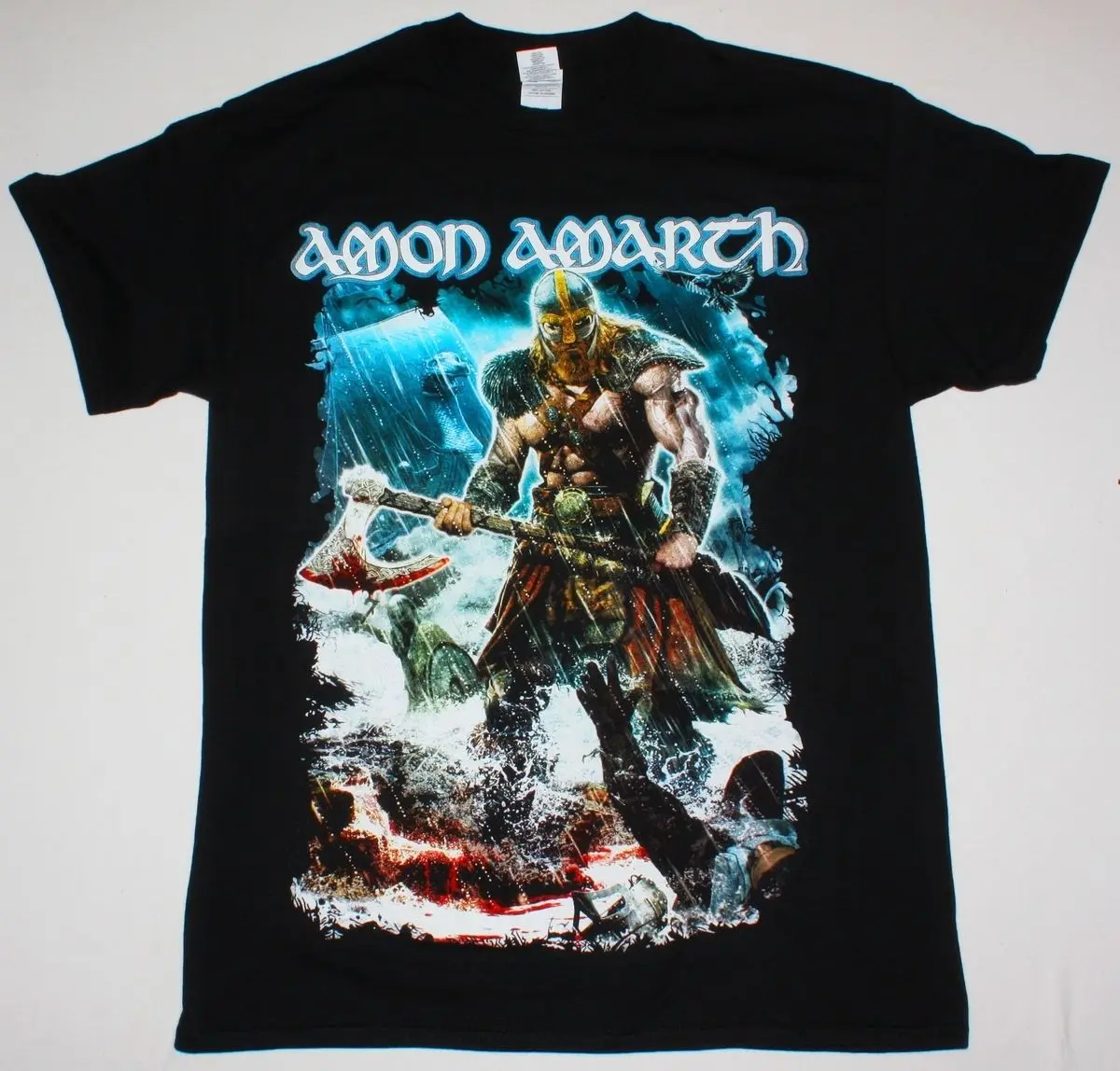 

AMON AMARTH JOMSVIKING DEATH METAL CHILDREN OF BODOM AMORPHIS NEW BLACK T-SHIRT Summer Man T Shirt Tops Tees New