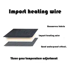 USB заряженных Тепловые колодки Водонепроницаемый углеродного волокна грелку безопасный Портативный Отопление Теплее Коврик для жилет куртка ткань поставки