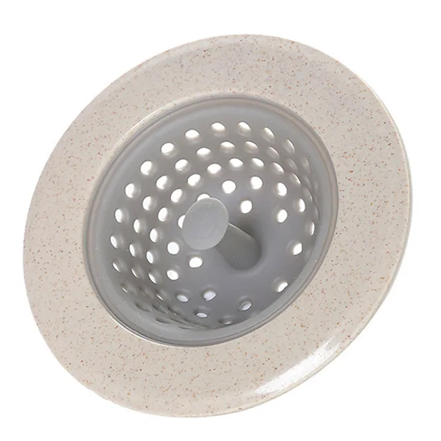 Hair Stoppers Catchers Kitchen Sink Filter Screen Floor Drain Hair Stopper Hand Sink Plug Bath Catcher Sink Strainer Cover Tool - Цвет: beige