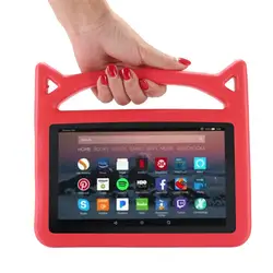 Для ipad air ipad5 9,7 планшет сумка с ручкой Стенд Обложка Protector кожи дети Безопасный милый маленький Дьявол пены EVA