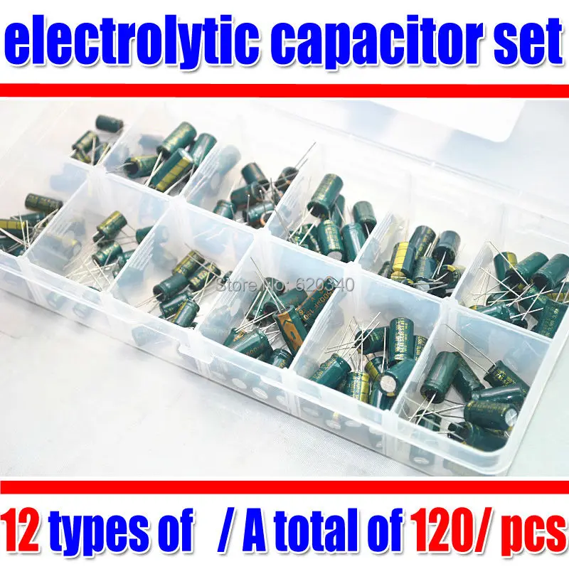 120 шт./компл. электролитический конденсатор с алюминиевой крышкой, набор материнская плата/применимо ЖК-дисплей графики для ремонта материнской платы/подарок: компоненты коробка