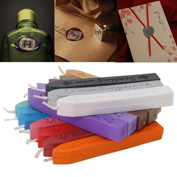 

1pc Candle Manuscript Postable Sealing Wax With Wick Refills 15 Colors