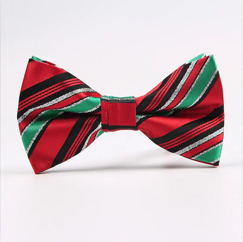 07 RBOCOTT Рождество Модный галстук-бабочка Bowties для мужчин фестиваль интимные аксессуары Новинка ёлки Снежинка костыль узор - Цвет: 07