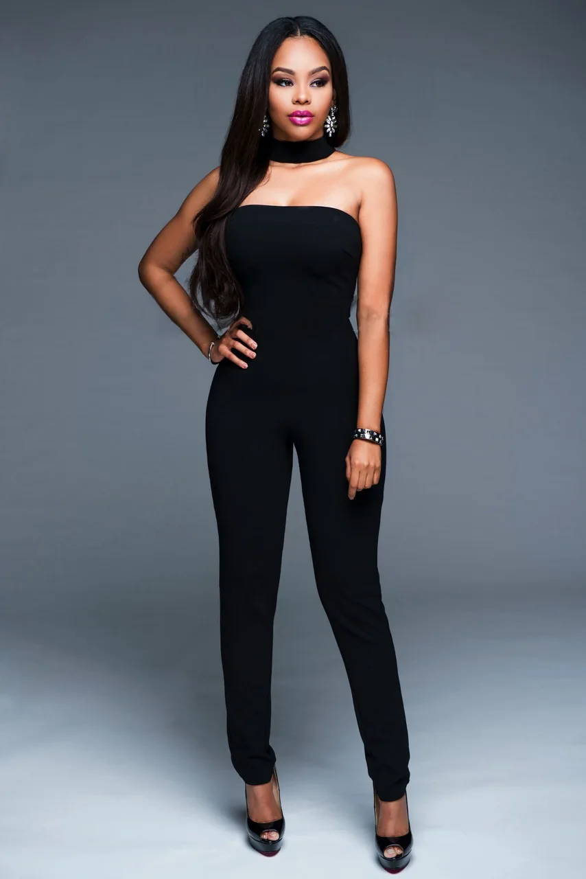 black jumpsuit for cocktail party