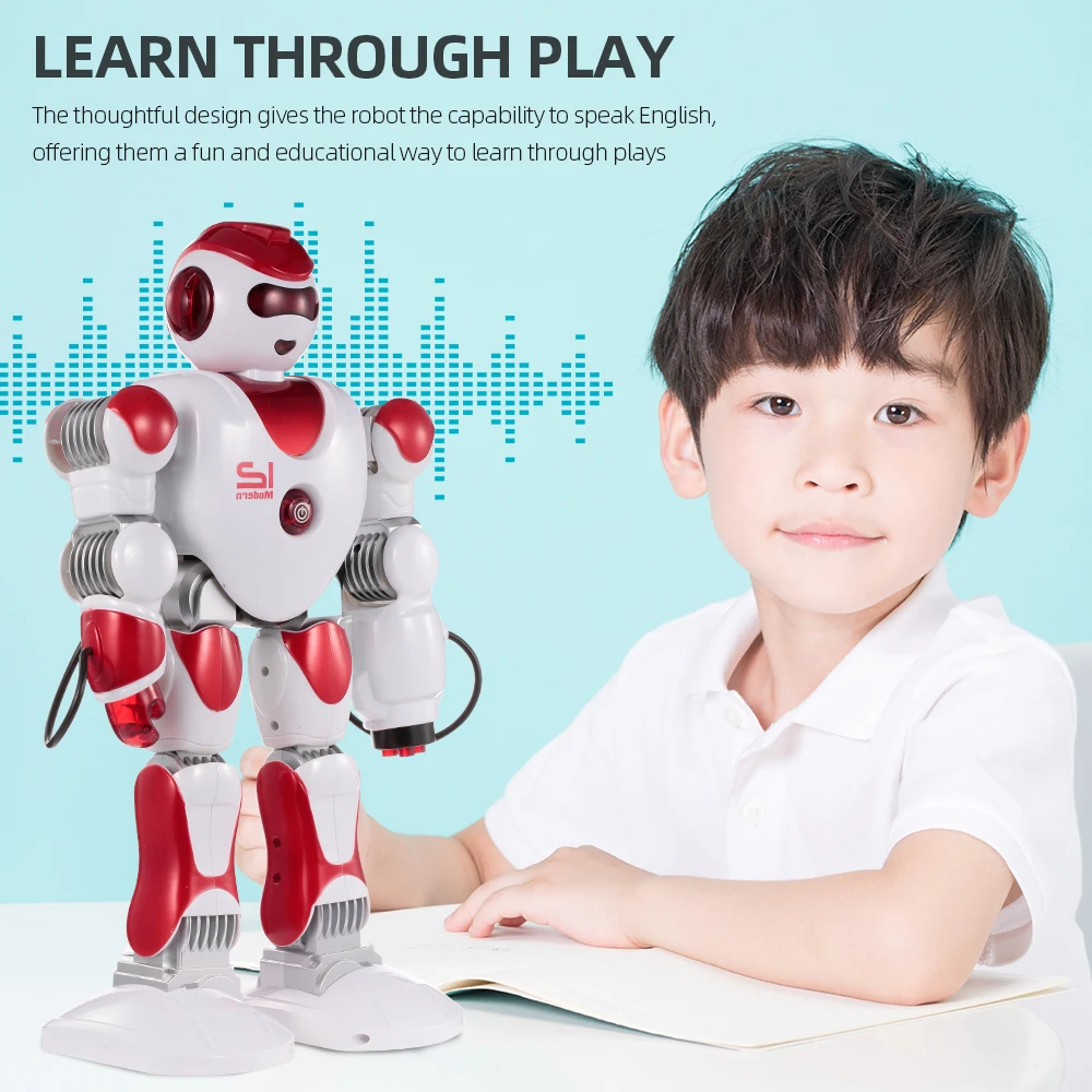 

LE NENG TOYS K2 USB Charging Dancing Gesture Control RC Robot Toy Intelligent Programmable Music Dance RC Toy for Kids Gift