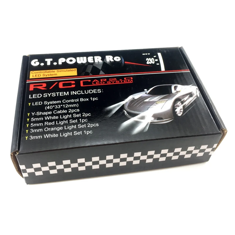 GT POWER RC автомобильный 2,0 светодиодный мигающий свет системы 2,4G фара+ сигнал