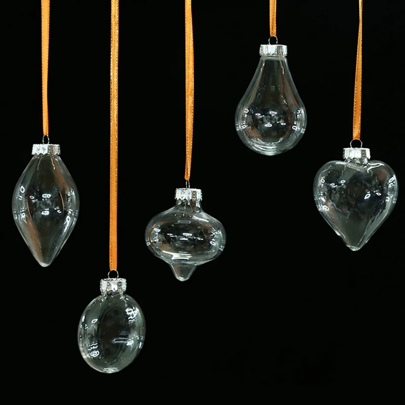 

Romantic Design Christmas Decorations Ball Transparent Can Open Plastic Christmas Clear Bauble Ornament Gift Present New Year