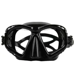 2018 сухого типа и анти-туман Подводное плавание маска пластин черный силикагель Материал маска