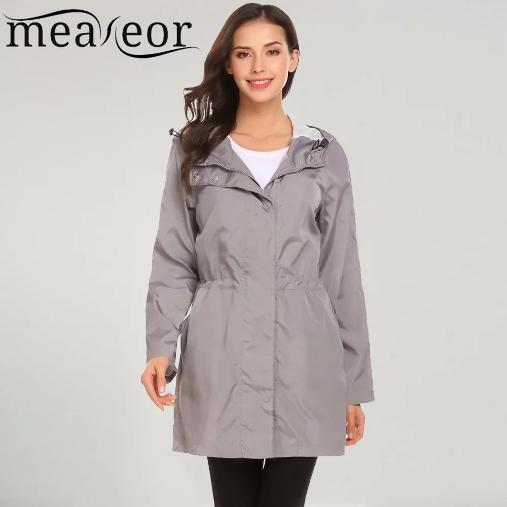 Meaneor Women Jacket Coat 2017 new Hooded Long Sleeve