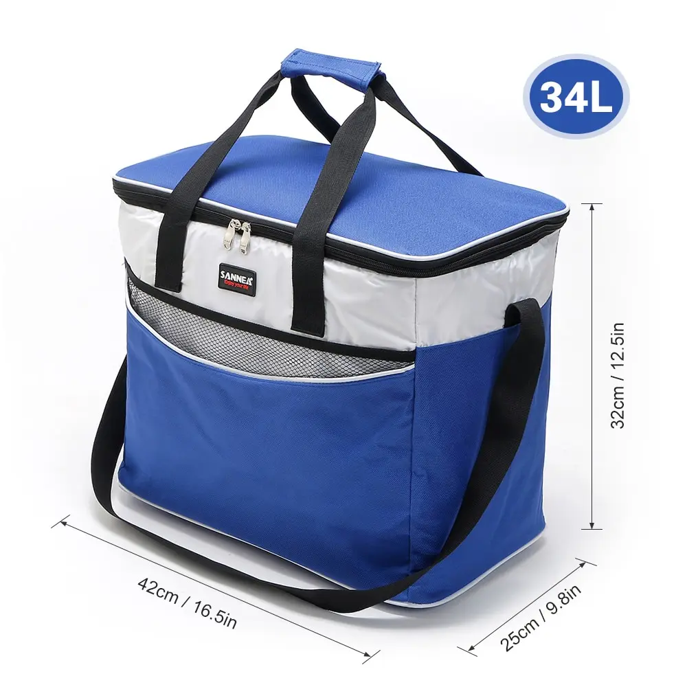 34L Iso термоохладитель для пикника Сумка наружная Изолированная охлаждающая сумка Портативная сумка для еды термо сумка для еды сумка для прогулок на свежем воздухе, походов