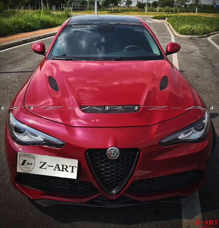 Z-ART капот двигателя из углеродного волокна для Alfa Romeo Giulia- капот двигателя из углеродного волокна для Alfa Romeo Giulia