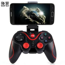 HAOBA Phone Game Controller T3 Wireless Bluetooth 3.0 Gamepad Gaming Controller Great Hand Feeling For Android Smartphone handjoy x max wireless bluetooth 4 0 singe hand game controller with telescopic for android ios smartphone phone controller