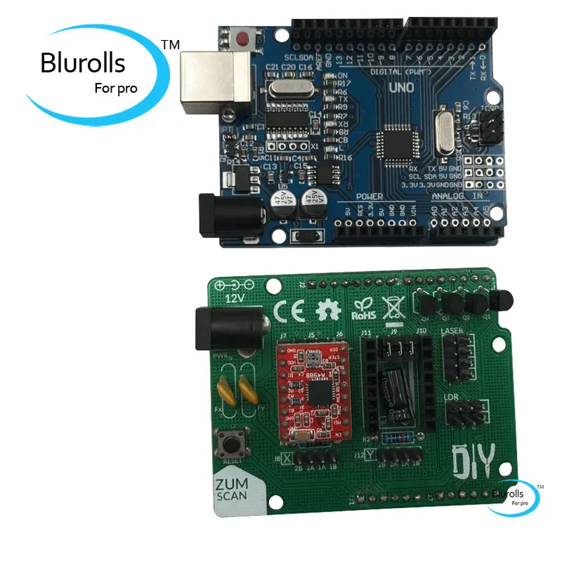 Blurolls Ciclop 3D плата сканера Плата расширения ZUM драйвера DIY с аксессуарами A4988|ciclop