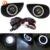POSSBAY Lente HA CONDOTTO Le Luci Fendinebbia per Toyota Yaris Hatchback NCP9 #2006-2010 Paraurti Anteriore Inferiore Fari alogeni di profondità Nebbia lampada Bianca