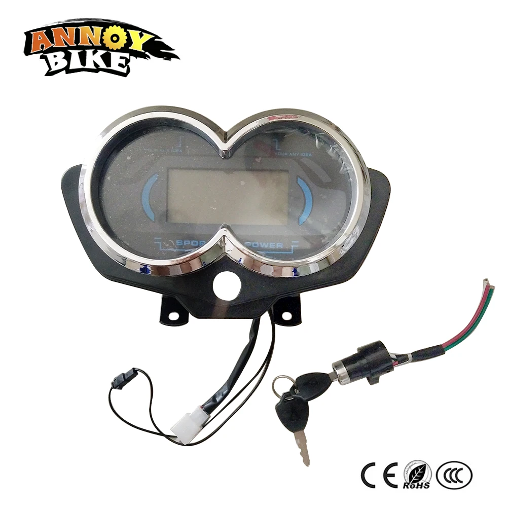 

Electric Tricycle Screen Speedometer Dashboard LCD Display 48V60V72V80V96V Motorcycle Tricycle Speedview 90*40 Blue Screen