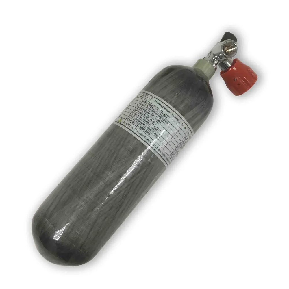 2.17L высокого давления цилиндра углеродного волокна акваланг для пейнтбола с клапаном распродажа Прямая доставка