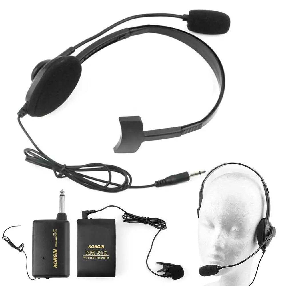 المرحلة اللاسلكية Lavalier التلبيب ميكروفون سماعة الرأس نظام Mic FM الارسال المرحلة اللاسلكية Lavalier التلبيب ميكروفون سماعة الرأس نظام Mic FM الارسال