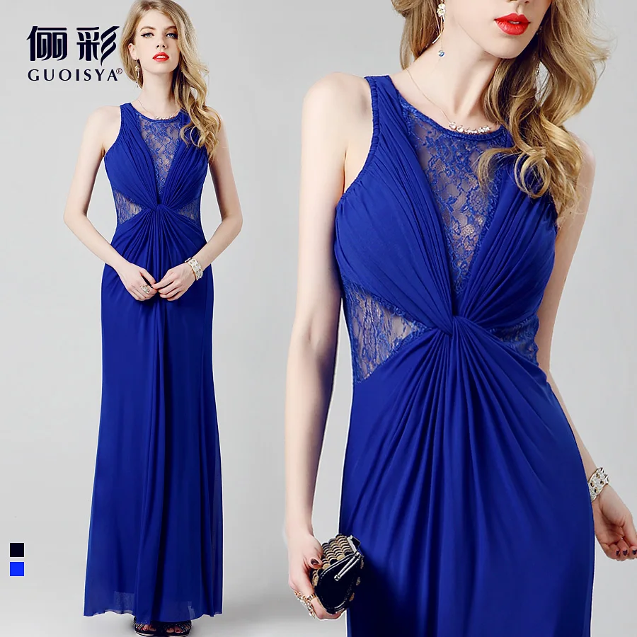 Free Shipping 2015 Sexy Evening Dress Slim Design Long Evening Dresses