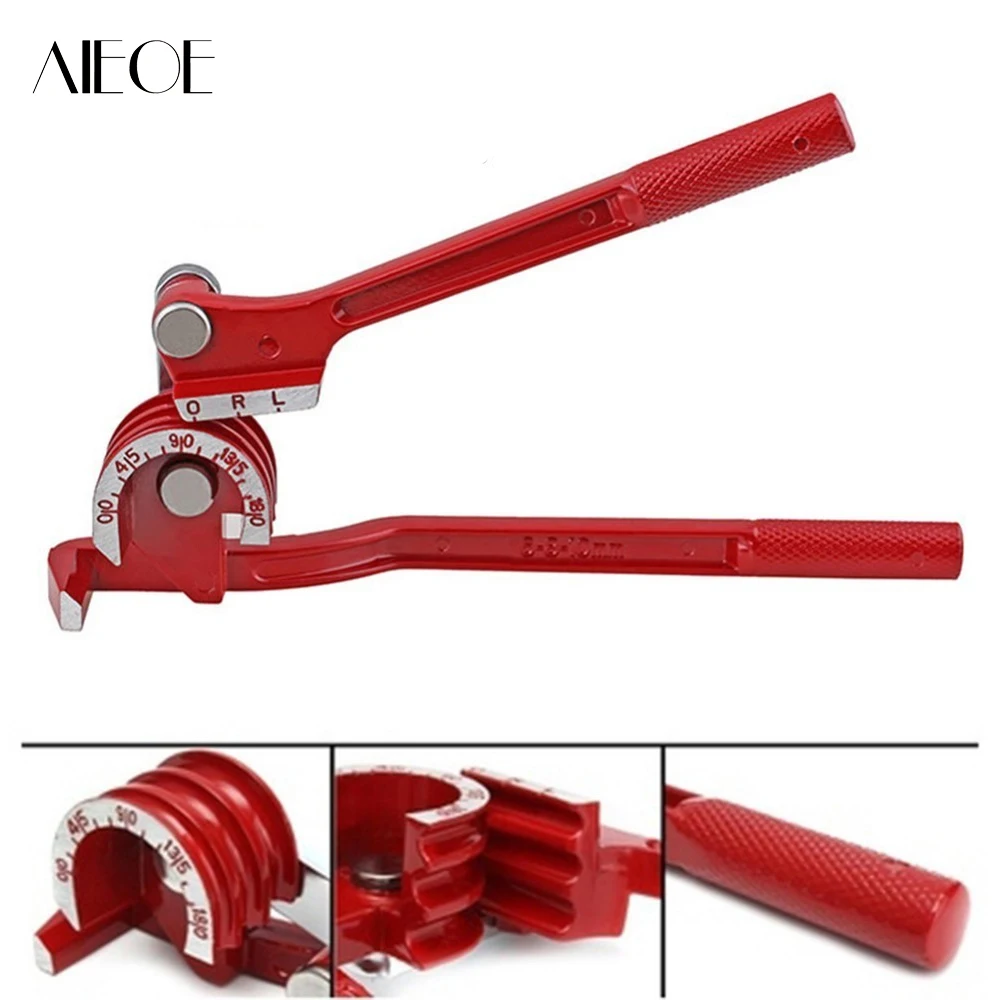 AIEOE 3 in 1 90 180 Degree Heavy Duty Tubing Bender for 6/8/10 mm Pipe Aluminum Tubing Bender