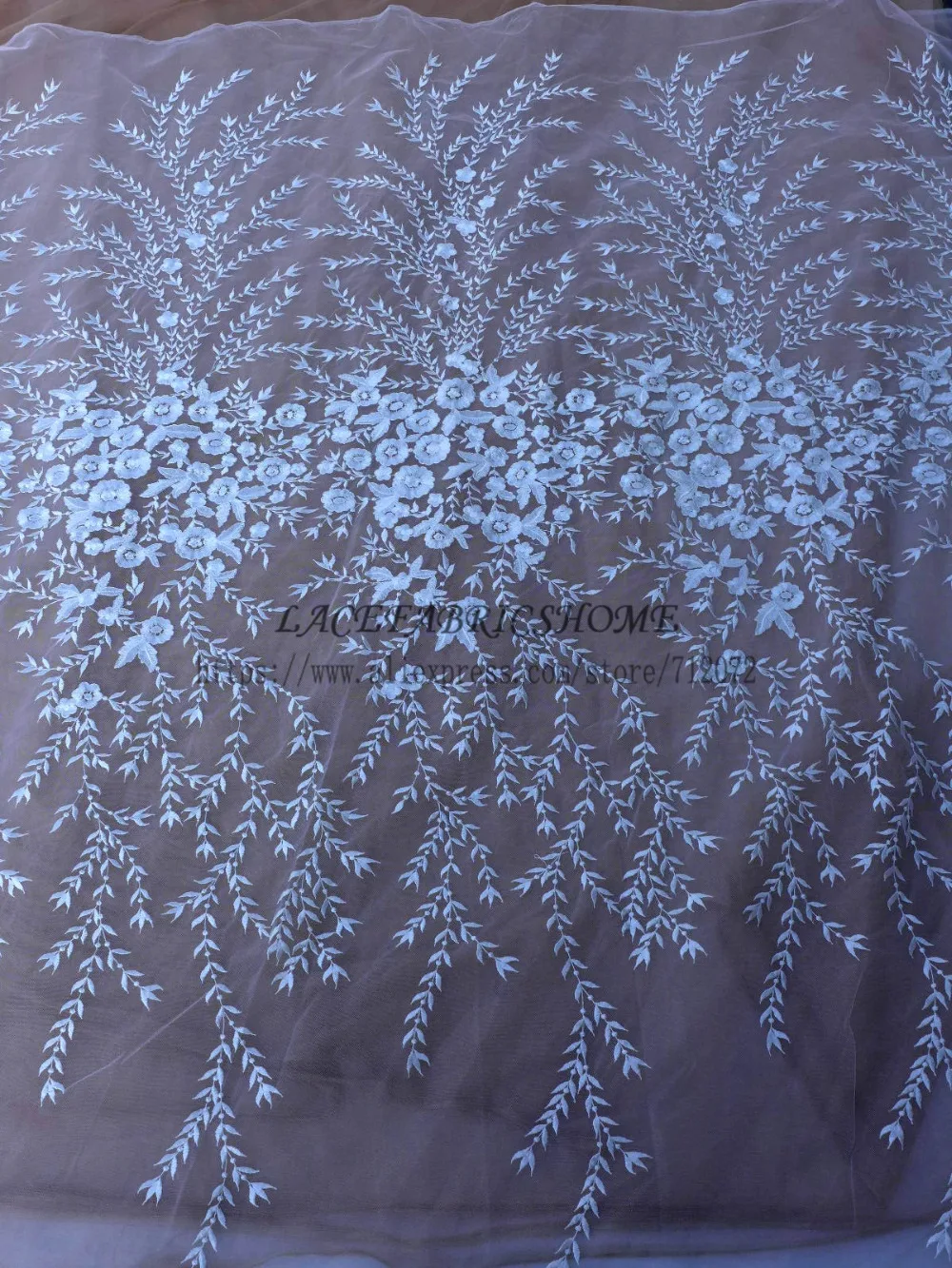 

La Belleza 2017 NEW Off whtie wedding dress lace fabric 51'' width