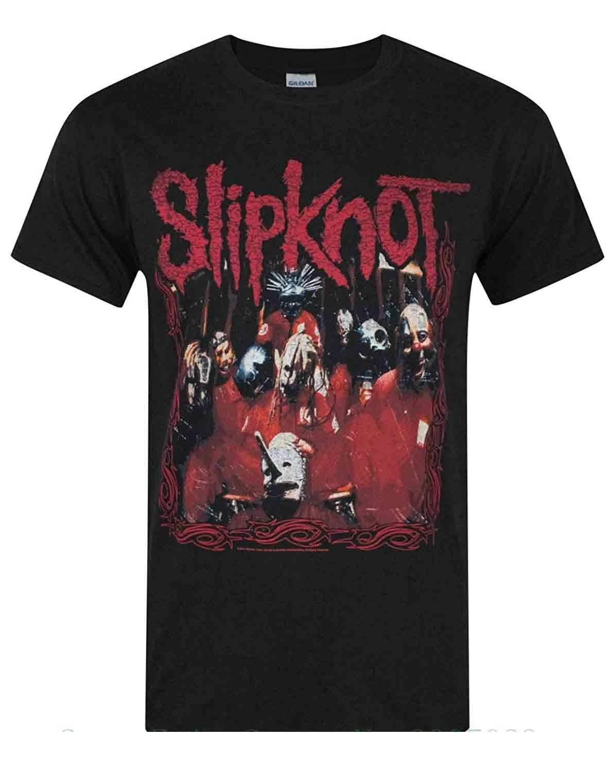 

Official Slipknot Band Frame Mens T-shirt High Quality Custom Printed Tops Hipster Tees T-shirt