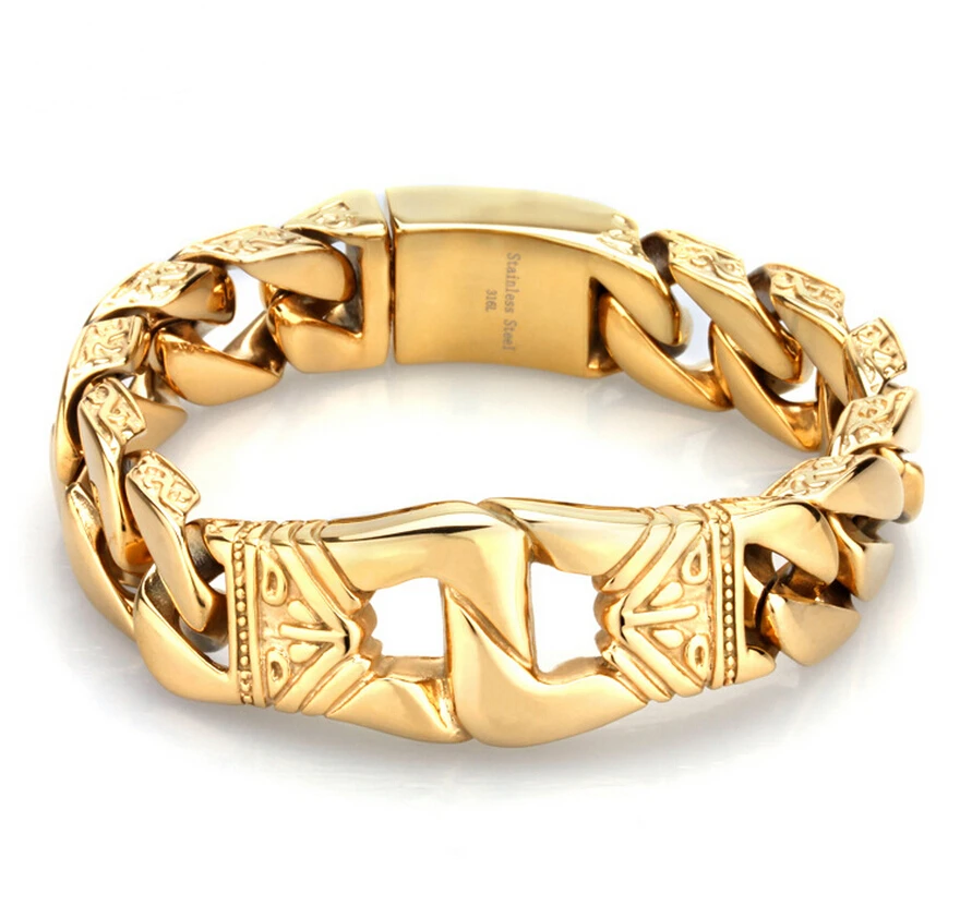 Панк моды tide модели титана стали браслет ретро тотем Мужчины