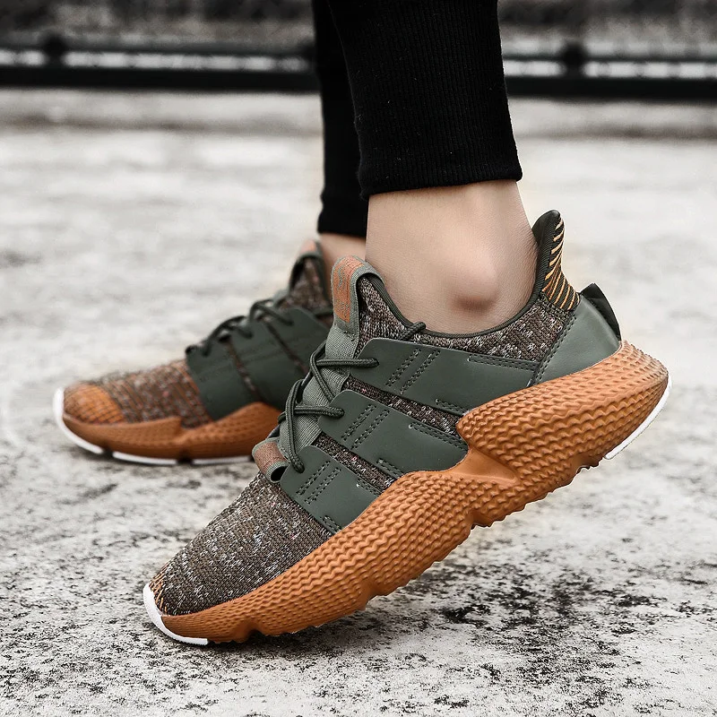 

GNOME Plus Size 46 Fly Weave Casual Shoes Men Spring Summer Men Shoes High Quality Breathable Mans Footwear Damping Sneakers Men