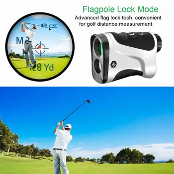 

Gosky Golf Rangefinder - Laser Range Finder with Ranging, Scan, Flagpole Lock, and Speed Function - (LE600G)