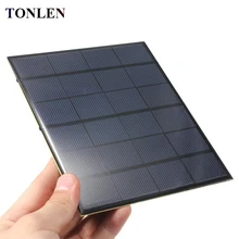 TONLEN 6 в солнечная панель 3,5 Вт поликремниевая эпоксидная Солнечная батарея DIY Solars зарядное устройство солнечная энергия фотоэлектрическая панель солнечная батарея