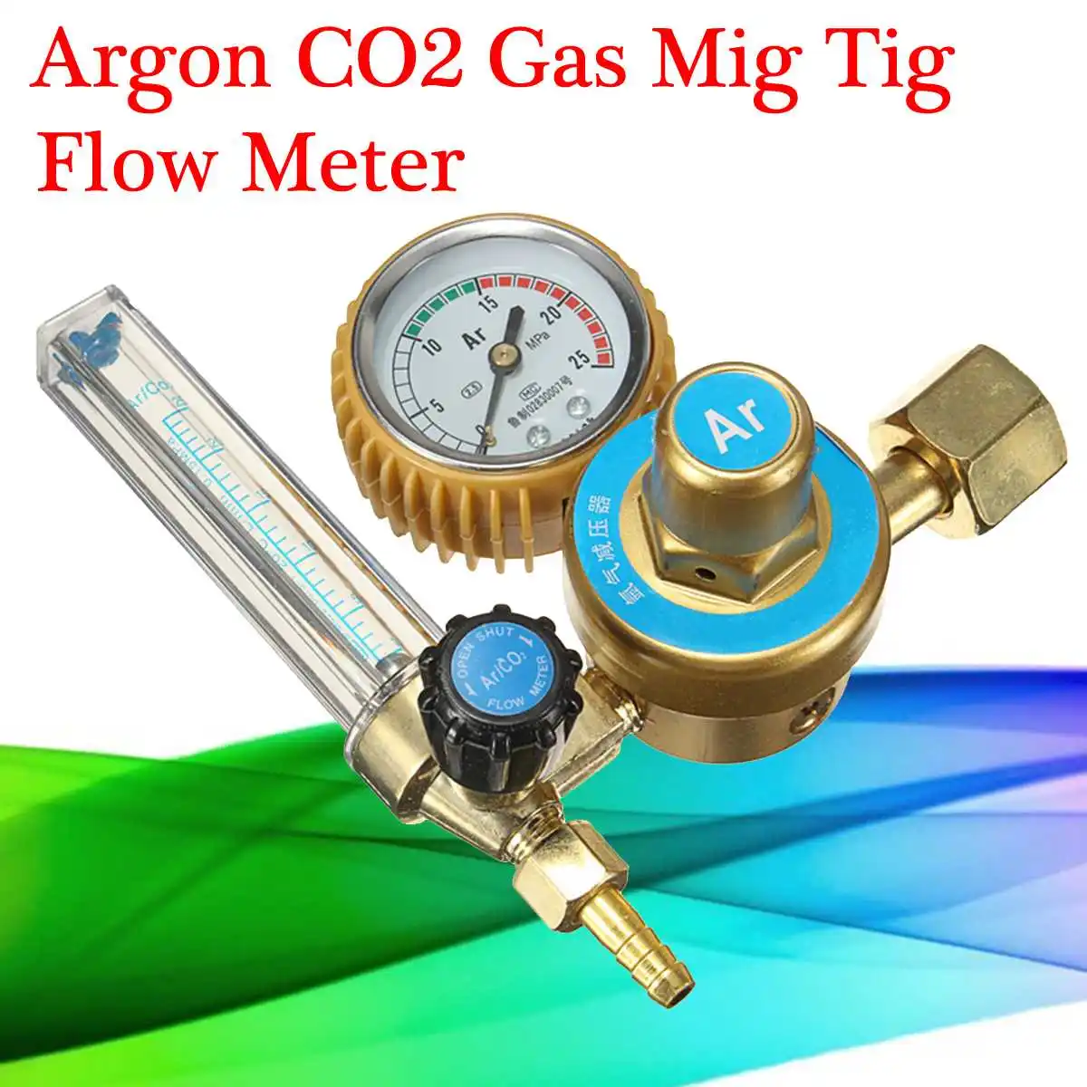 Металл и резина аргон CO2 газ Mig Tig счетчик регулятор потока сварочный манометр предохранительный клапан долговечное качество