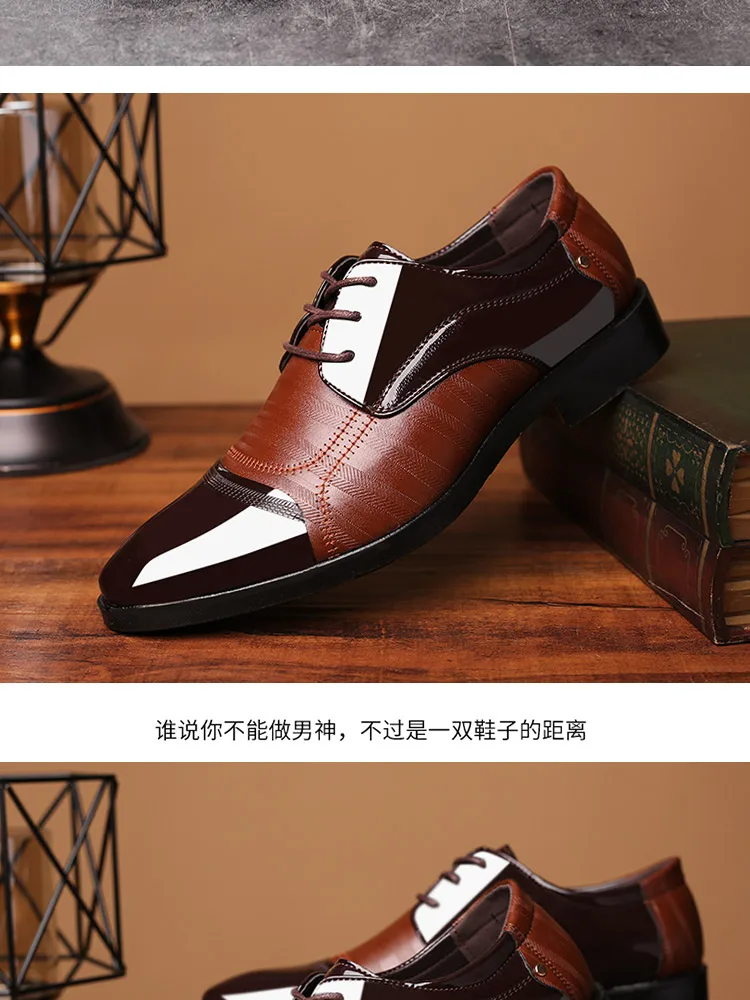 Новые Мужские модельные туфли черные итальянские модные деловые туфли-оксфорды Элегантные Формальные Свадебные туфли Мужская офисная обувь