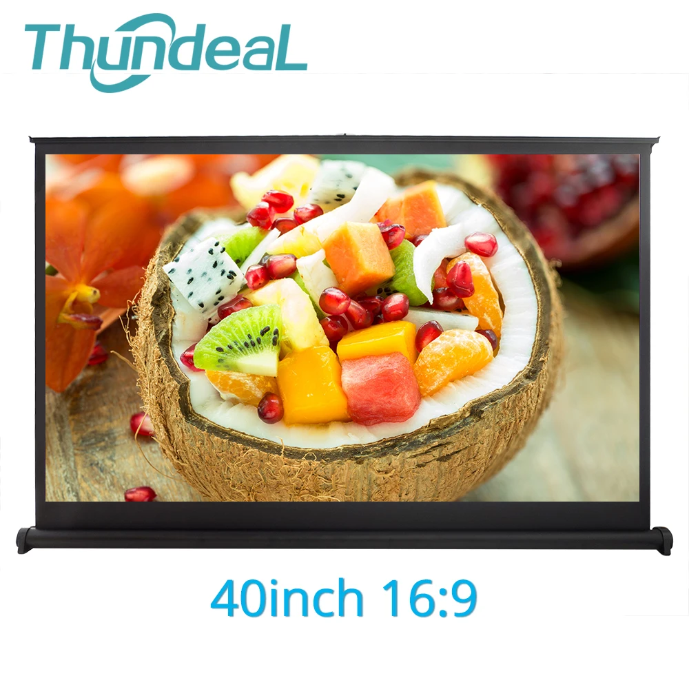 ThundeaL 50 40 inch 16:9 Portable Projector Screen for GM60 YG400 Table Screen Matte White Tabletop 3D Film Projection Screen ThundeaL 50 40 inch 16:9 Portable Projector Screen for GM60 YG400 Table Screen Matte White Tabletop 3D Film Projection Screen