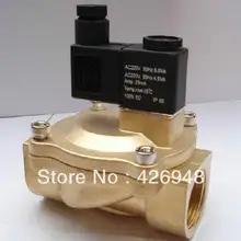 1 ''Размеры DN25 Тип направляющей из латуни с ручным управлением Электрический соленоид клапаны 2/2 waymodel 2V250-25, DC12V, 24 V, AC220V