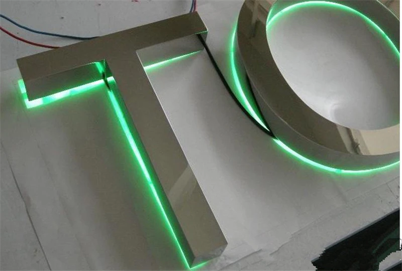 

Factory Outlet stainless steel channel letter sign for store, lit channel logo