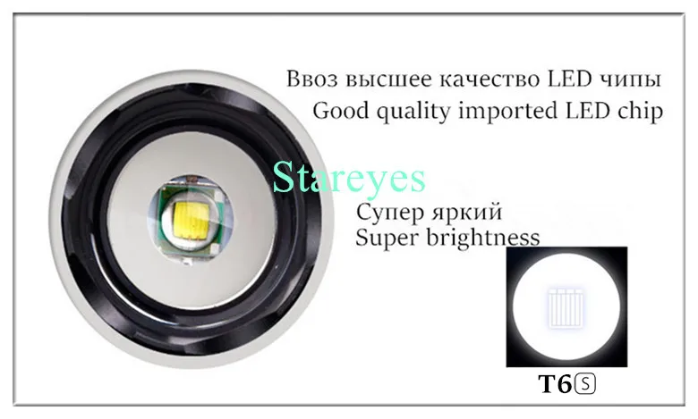 Оптовая продажа 40 шт. последние супер яркий CREE XML-T6S 4000LM светодиодный фонарик Масштабируемые фонарик 18650 Перезаряжаемые батареи Зарядное