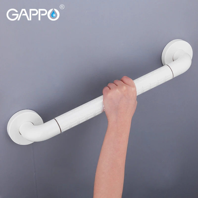Поручни GAPPO из нержавеющей стали для душа стандартные белые противоскользящие