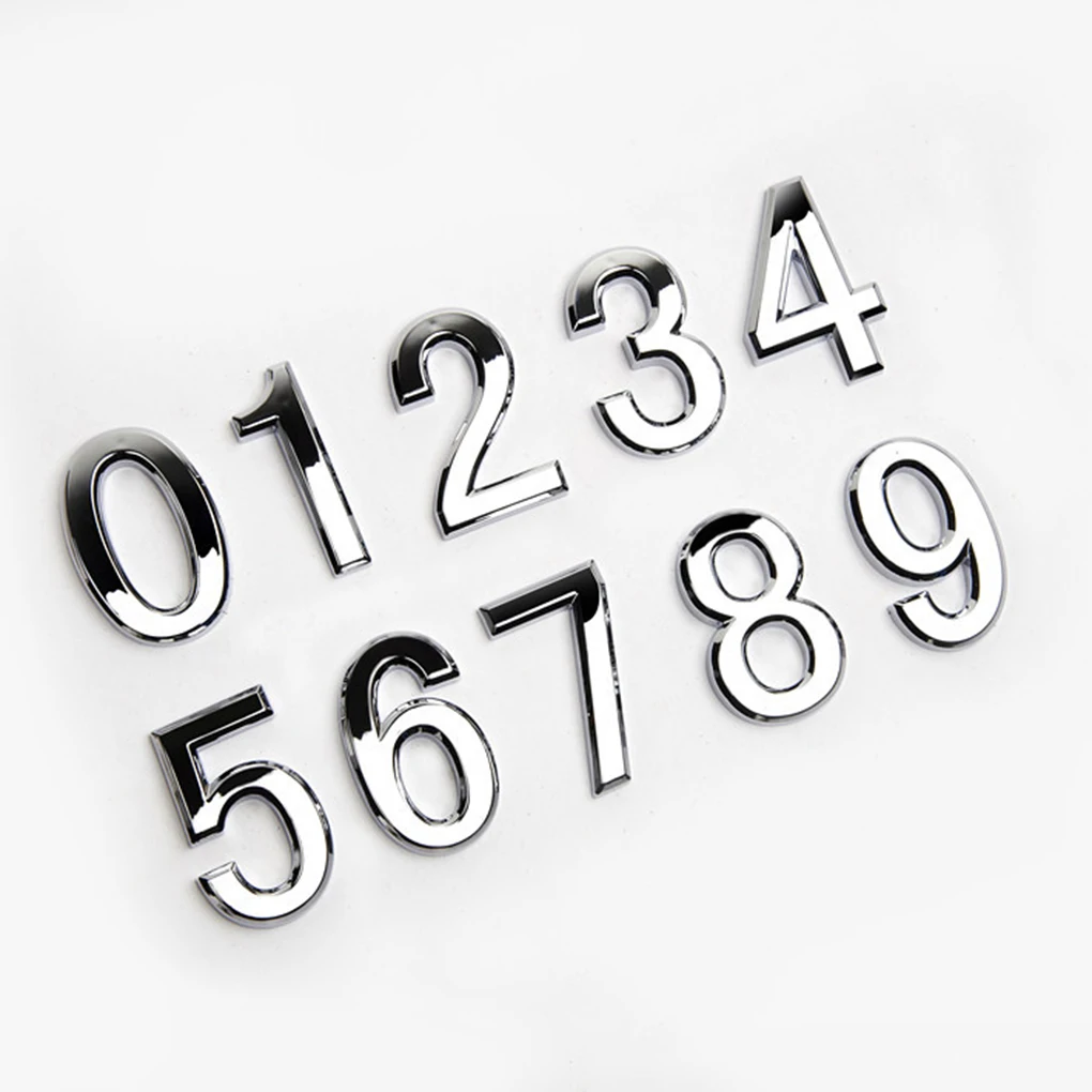 Табличка на дверь с цифрами, знак на дом, покрытие ворот, от 0 до 9, пластиковая табличка на номер, наклейка на дверь для дома в отеле, дверная табличка